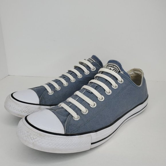 Converse All Star Women's Gray Blue Style Sneakers Shoes 111113F Size 11 Mn's 9 - Picture 2 of 11